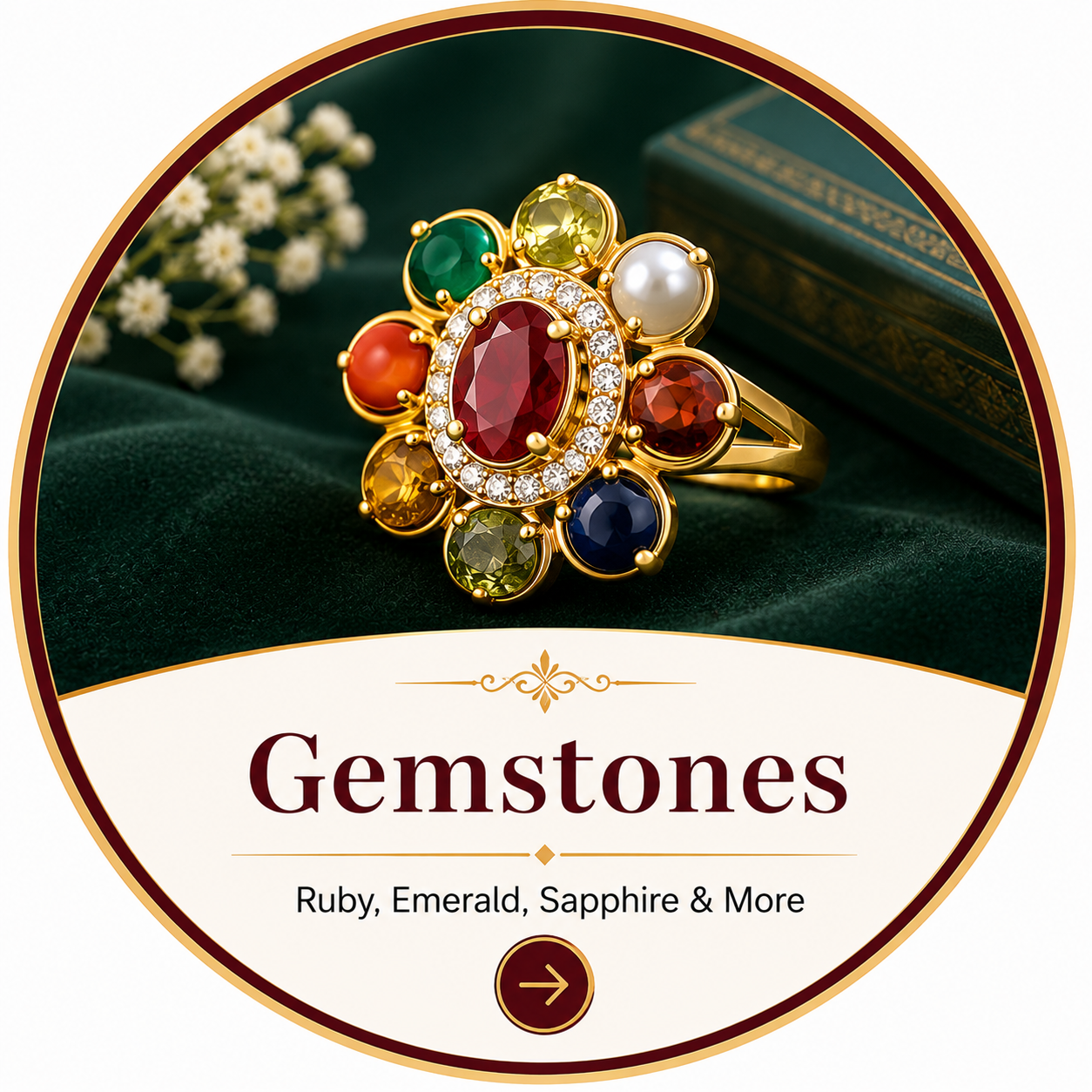 Gemstones category at S. K. Khandre Bhaiyya Saraf & Jewellers